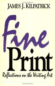 Cover of: Fine print: reflections on the writing art