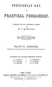 Cover of: Spencerian key to practical penmanship by H. C. Spencer