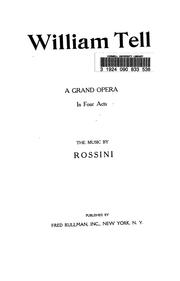 Cover of: William Tell by Gioacchino Rossini