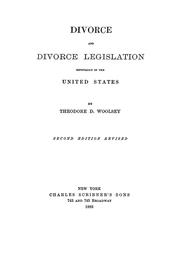 Cover of: Divorce and divorce legislation by Wolfgang Schröder-Preikschat, Woolsey, Theodore Dwight