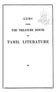 Cover of: Gems from the treasure house of Tamil literature