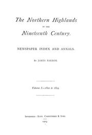 Cover of: The Northern Highlands in the nineteenth century.