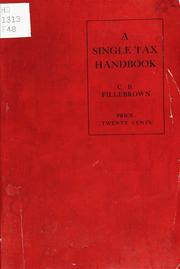 Cover of: A single tax handbook for 1913