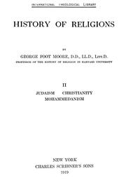 Cover of: History of religions by George Foot Moore