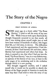 Cover of: The story of the Negro: the rise of the race from slavery