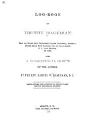 Cover of: Log-book of Timothy Boardman by Timothy Boardman