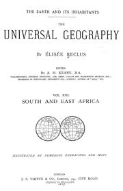 Cover of: The universal geography by Élisée Reclus