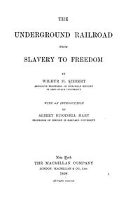 Cover of: The underground railroad from slavery to freedom