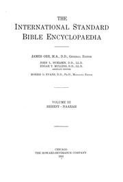 Cover of: The International standard Bible encyclopedia by James Orr