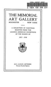 Cover of: A Collection of paintings selected from the leading American exhibitions of the season of 1917-1918 by 