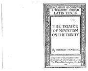 Cover of: The treatise of Novatian on the Trinity