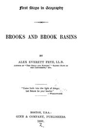 Cover of: Brooks and brook basins by Alex Everett Frye