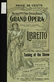 Cover of: The taming of the shrew by Hermann Goetz