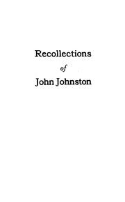 Cover of: Recollections of sixty years