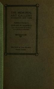 An Exhibition of paintings by Edward W. Redfield and a collection of works by European masters by Edward Willis Redfield