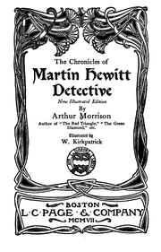 Cover of: The chronicles of Martin Hewitt, detective