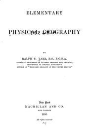 Cover of: Elementary physical geography