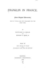 Cover of: Franklin in France by Edward Everett Hale