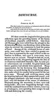 Cover of: A discourse, delivered before the lieutenant-governor, the Council, and two houses composing the legislature of the commonwealth of Massachusetts, May 31, 1809: being the day of general election