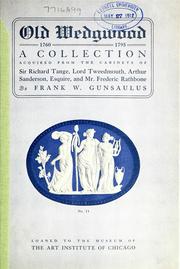 Cover of: A catalogue of a collection of plaques, medallions, vases, figures, etc., in coloured jasper and basalte by Frank Wakeley Gunsaulus
