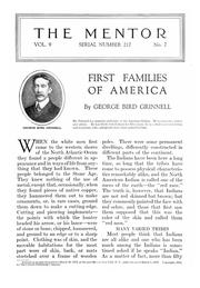 Cover of: First families of America