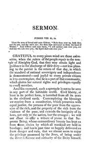 Cover of: The principles and maxims on which the security and happiness of a republic depend: a sermon, delivered before the Governor, the Lieutenant-Governor, the Council, and the two houses composing the legislature of the commonwealth of Massachusetts, May 29, 1811, being the day of general election
