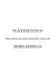 Cover of: Watertown by Eben Norton Horsford, Eben Norton Horsford