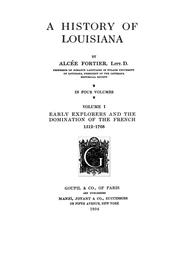 Cover of: A history of Louisiana