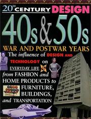 Cover of: 40S & 50s: War and Postwar Years (20th Century Design)