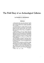 Cover of: The field diary of an archaeological collector