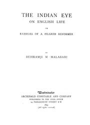 Cover of: The Indian eye on English life