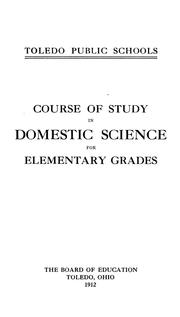 Cover of: Course of study in domestic science for elementary grades | Toledo Public Schools.