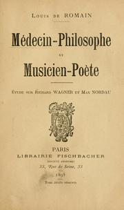 Médecin-philosophe et musicien-poète by Louis de Romain