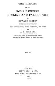 Cover of: The history of the decline and fall of the Roman empire by Edward Gibbon
