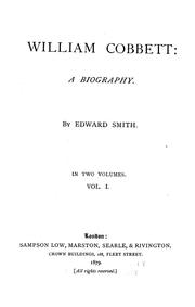 Cover of: William Cobbett: a biography