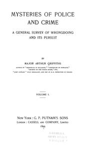 Cover of: Mysteries of police and crime: a general survey of wrongdoing and its pursuit