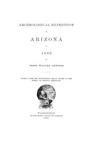 Cover of: Archeological expedition to Arizona in 1895