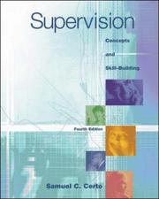 Cover of: Supervision by Samuel Certo