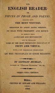 Front cover of The English reader by Lindley Murray