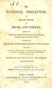 Front cover of The national preceptor by J. Olney