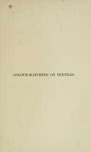 Cover of: Colour-matching on textiles