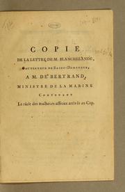 Copie de la lettre by Philibert François Rouxel de Blanchelande