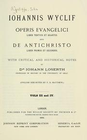 Cover of: Opus evangelicum by John Wycliffe