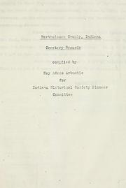 Cover of: Bartholomew County, Indiana, cemetery records by May Adams Arbuckle