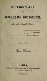 Cover of: Dictionnaire de musique moderne