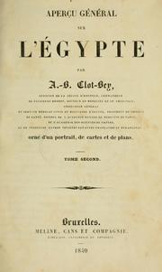 Cover of: Aperçu général sur l'Égypte. by Antoine Barthélemy Clot