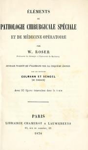 Cover of: Elents de pathologie chirurgicale spiale et de mecine opatoire