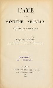 Cover of: L' e et le syste nerveux: hygie et pathologie