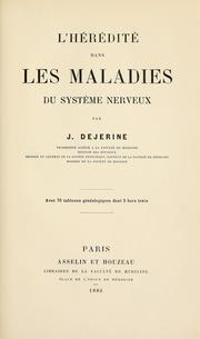 Cover of: L' hitdans les maladies du syste nerveux