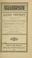 Cover of: Alexis Vrithoff, compagnon des capitaines Jacques et Joubert au lac Tanganika (Afrique centrale)  Sa jeunesse, son "Journal de voyage", sa mort glorieuse